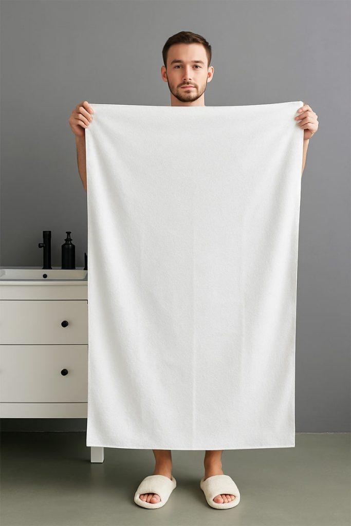 حوله یکبارمصرف سایز 80 در 120 استخری 80 گرم