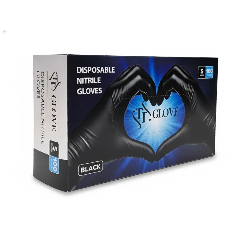 دستکش نیتریل مشکی STTS سایز اسمال