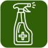 Disinfectants icon but